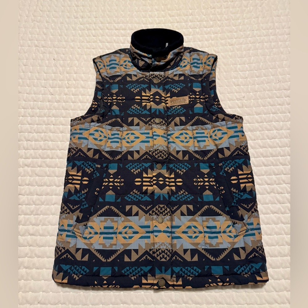 Pendleton Geo Print Cody Quilted Vest - men’s small